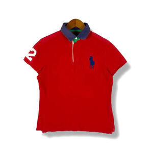Vintage Ralph Lauren Polo Big Pony Shirt Red M Medium